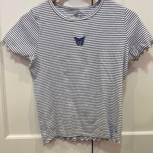Striped butterfly T-Shirt
